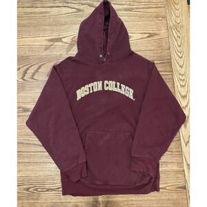 Vintage Y2K Steve & Barry's Men's Medium Boston‎ College Hoodie Sweatshirt